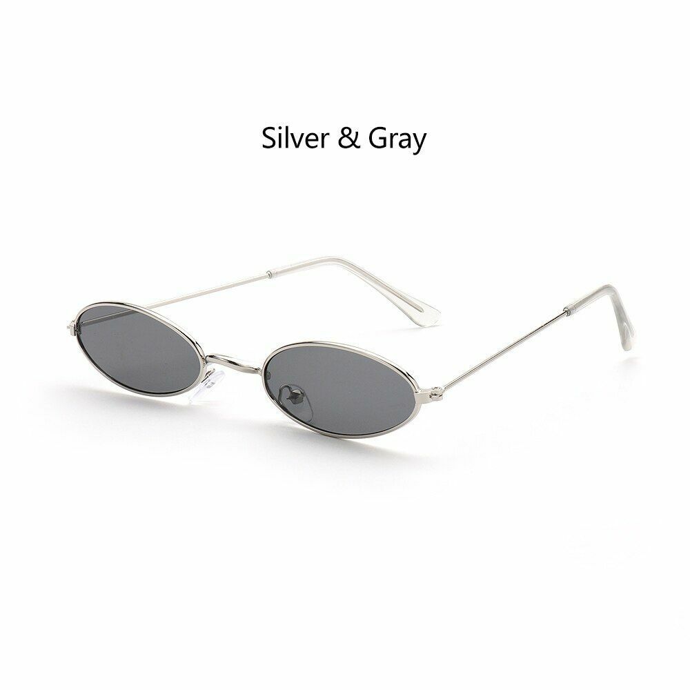 Oval Sunglasses 1pc Design Retro Small Vintage Shades Anti-blue Light Eyeglasses