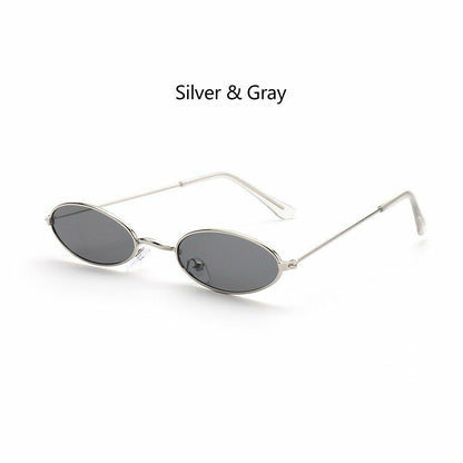 Oval Sunglasses 1pc Design Retro Small Vintage Shades Anti-blue Light Eyeglasses