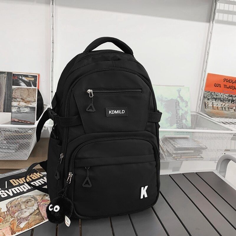 Buckle Backpack School Bag Student Shoulder Bag Teenage Girls Backpacks