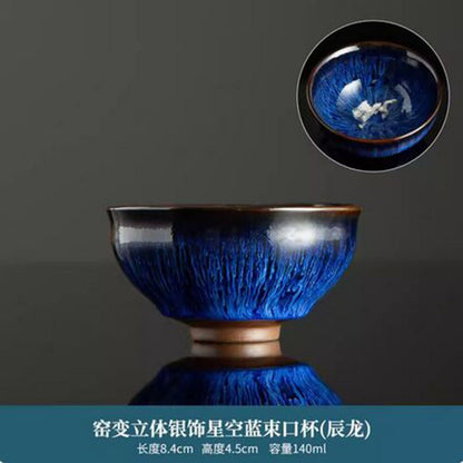 140ml Jianzhan Tea Cup Ceramic Master Cup Kung Fu Tea Set Tea Tasting Cup