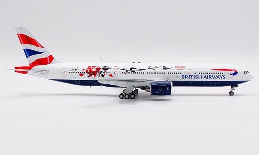 1:200 32CM ARD BRITISH AIRWAYS BOEING 777-200 Passenger Plane Diecast Model