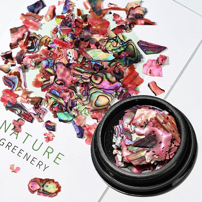 Nail Art Decor 3D Irregular Abalone Natural Sea Shell Stones DIY Accessory 1 Box