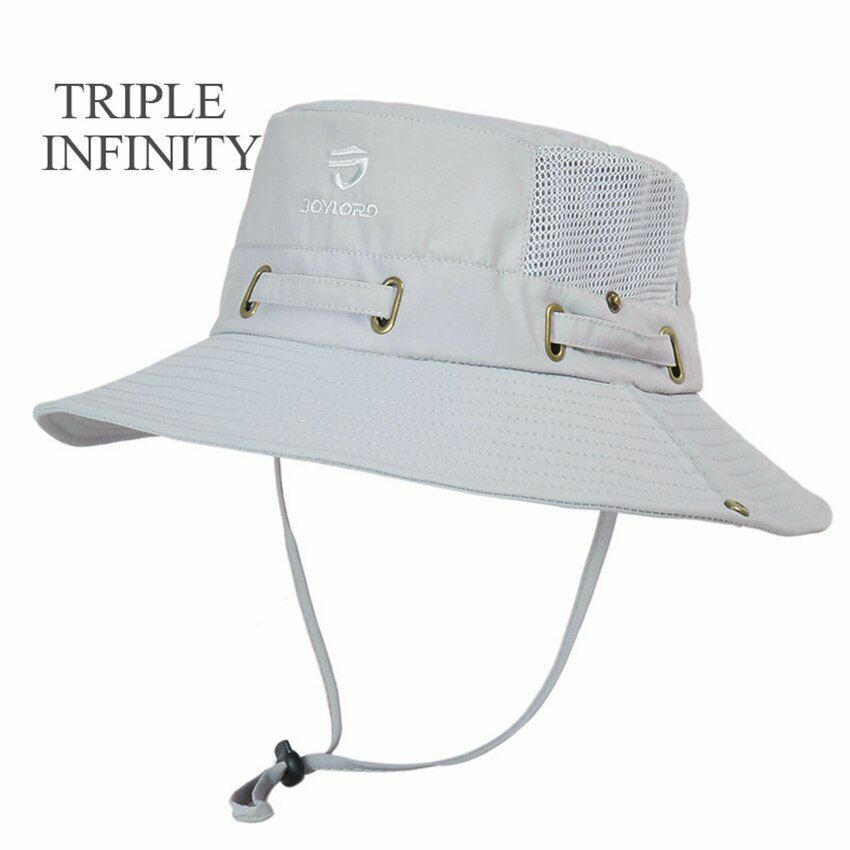 Summer Bucket Hat Mesh Breathable Outdoor Fishing Mountaineering Hiking Foldable
