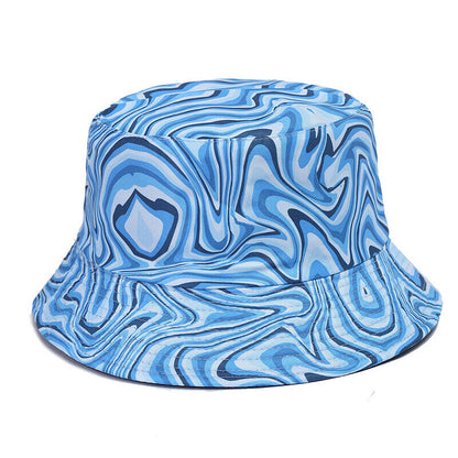 Bucket Hat Bucket Hat Sun Cap Hip Hop Hat Sun Hat Double Sided Fashion Tie Dye