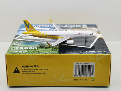 1:400 Phoenix Peach AIRBUS A320 Airplane Diecast Aircraft Plane Model