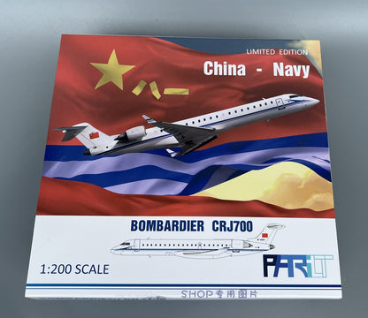 1:200 Patriot China Navy Bombardier CRJ-700 Airplane Diecast Aircraft Model