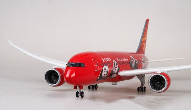 1:130 43CM Hainan Airlines BOEING 787 Passenger Plane Landing Gear Resin Model