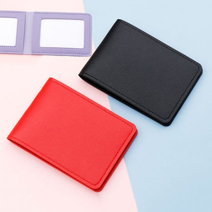 Card Holder Synthetic Leather Organizer Bag 10.8*7.7*1 CM Case White/Yellow/Red