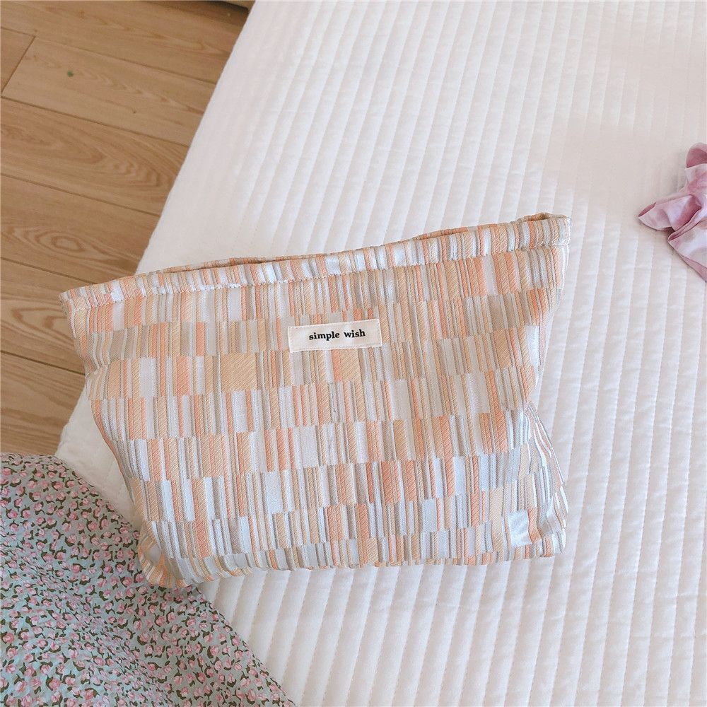 Romantic Cosmetic Bag Fabric Clutch Fresh Makeup Travel Organizer Storage Pouch