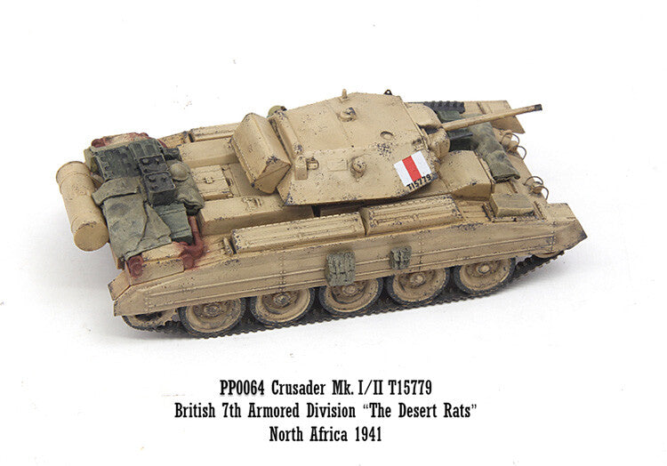 1/72 PP0064 Crusader Tank Model Desert Rat 7th Armored Division Finished Model