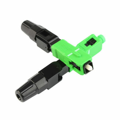 10pcs Ftth Embedded Quick Assembly Connector SC/APC Covered Wire Connector CATV