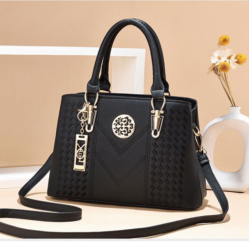 Women Leather Bag Embroidery Messenger Bags Luxury Handbags Bag Female Polyester