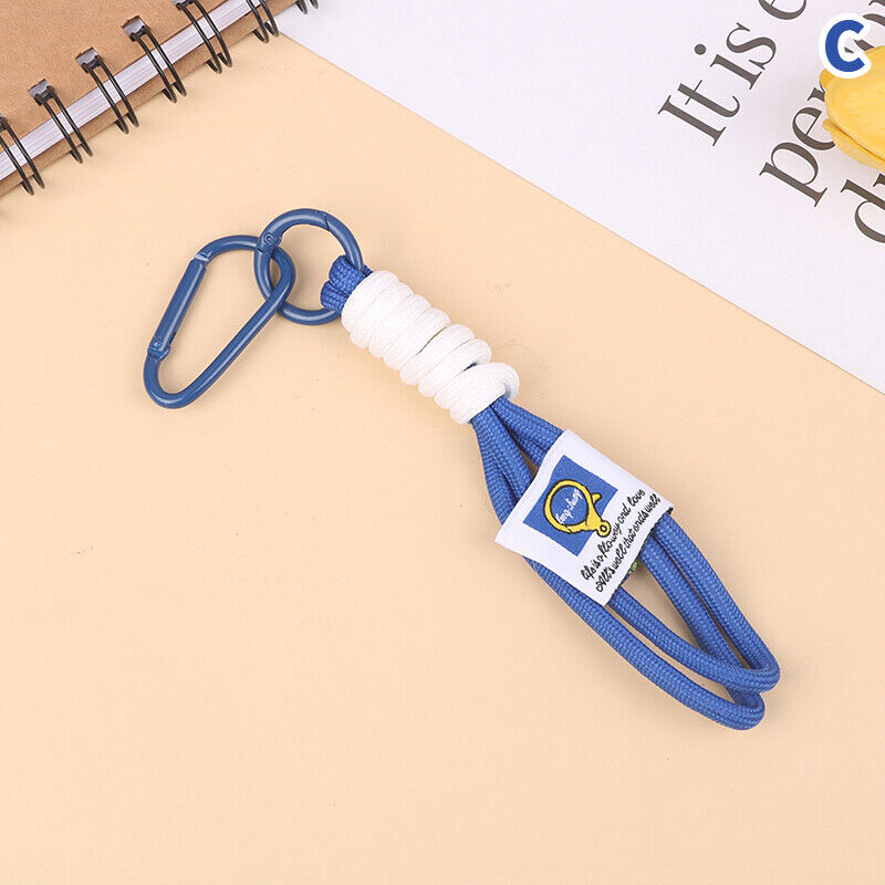 1Pc Braid Lanyard Phone Strap Carabiner Cord Bag Hanging Rope Keychain Pendant