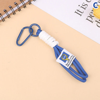 1Pc Braid Lanyard Phone Strap Carabiner Cord Bag Hanging Rope Keychain Pendant