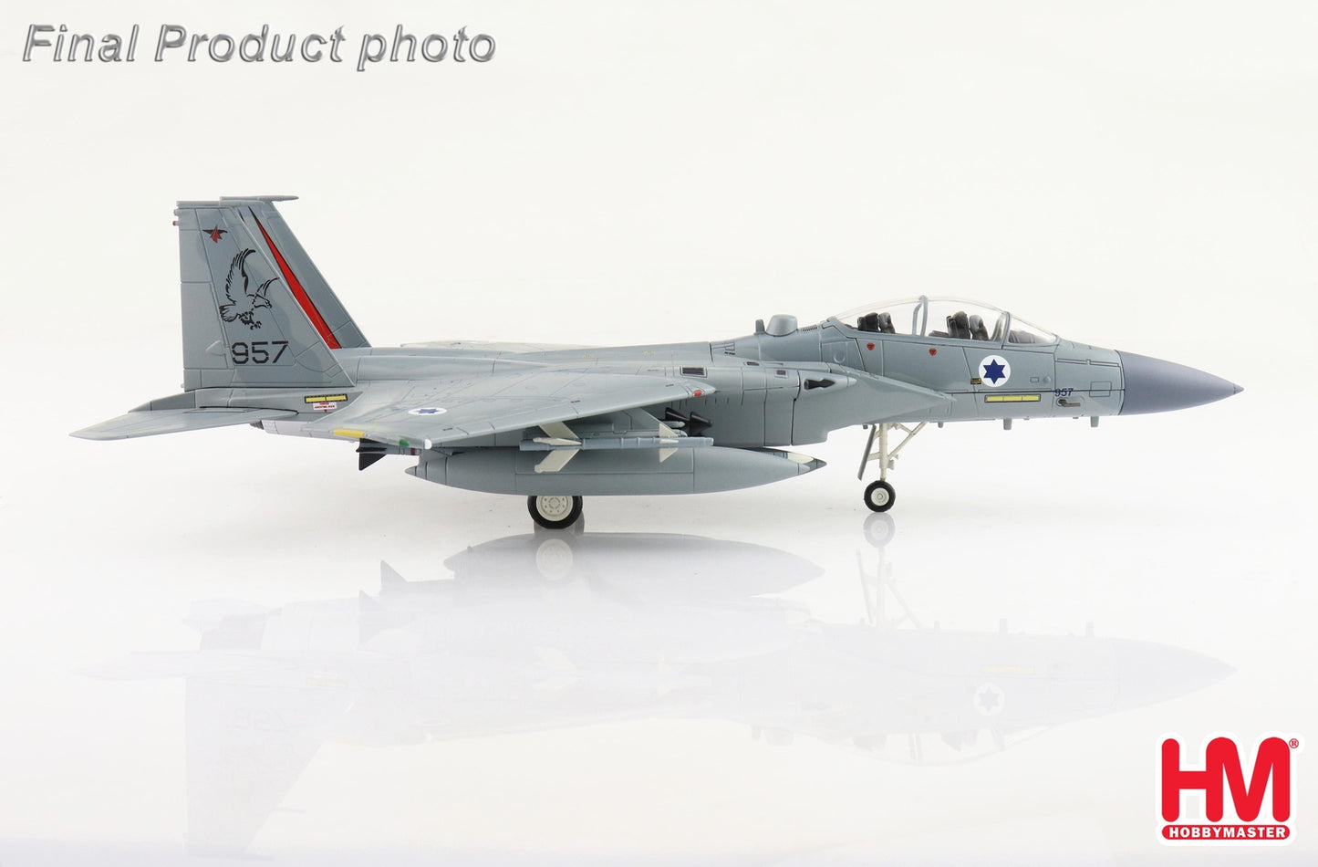 1:72 HM F-15D Baz 957 106 Squadron Israeli Air Force, 2011 Fighter Diecast Model