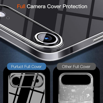 For Iphone 17 Air Slim Case,Paper-Thin Transparent Finish Skin Back Case [Non Ye