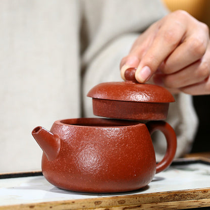 China Yixing Zisha Pottery Handmade Tea Pot Zhu Clay 9 Infuser Holes Teapot