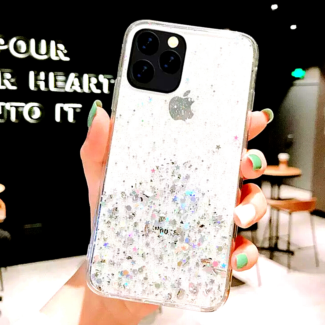 Case Cover For iPhone 11 Pro MAX Shockproof TPU Glitter Bling Funda Forro Cober