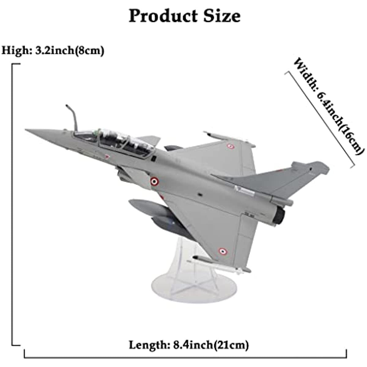 1:72 Rafale Metal Fighter Attack Plane Model French air Force Airplane Mode