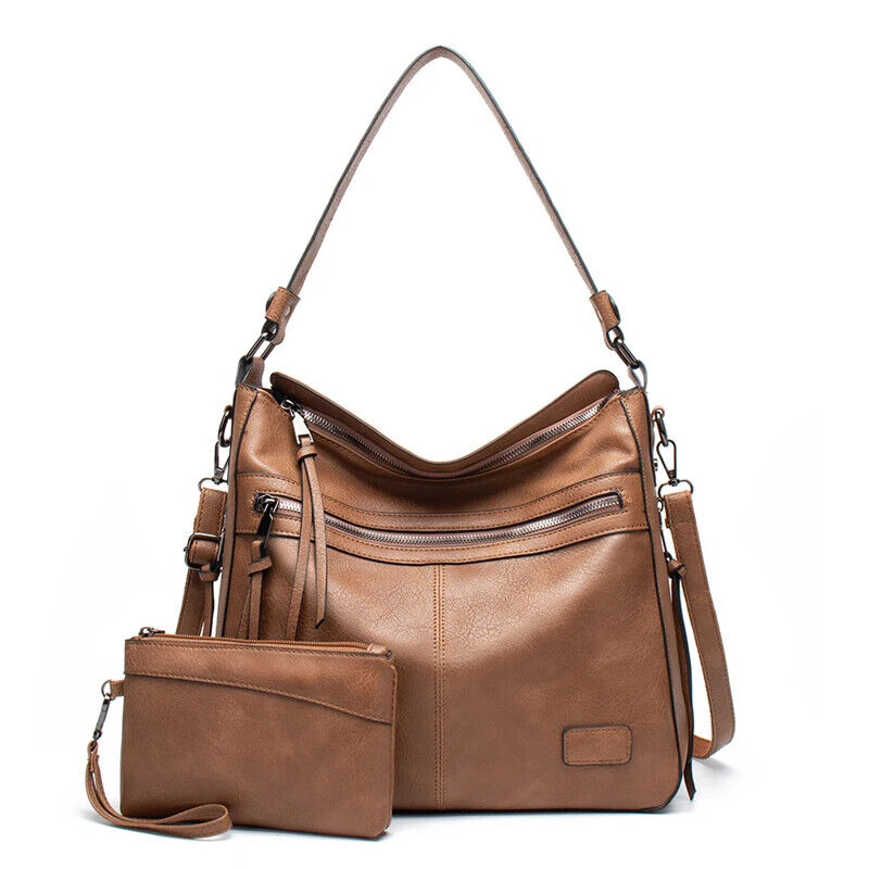 Winter Women Handbags Shoulder Bags Travel Weekend Leather Bag with Purse