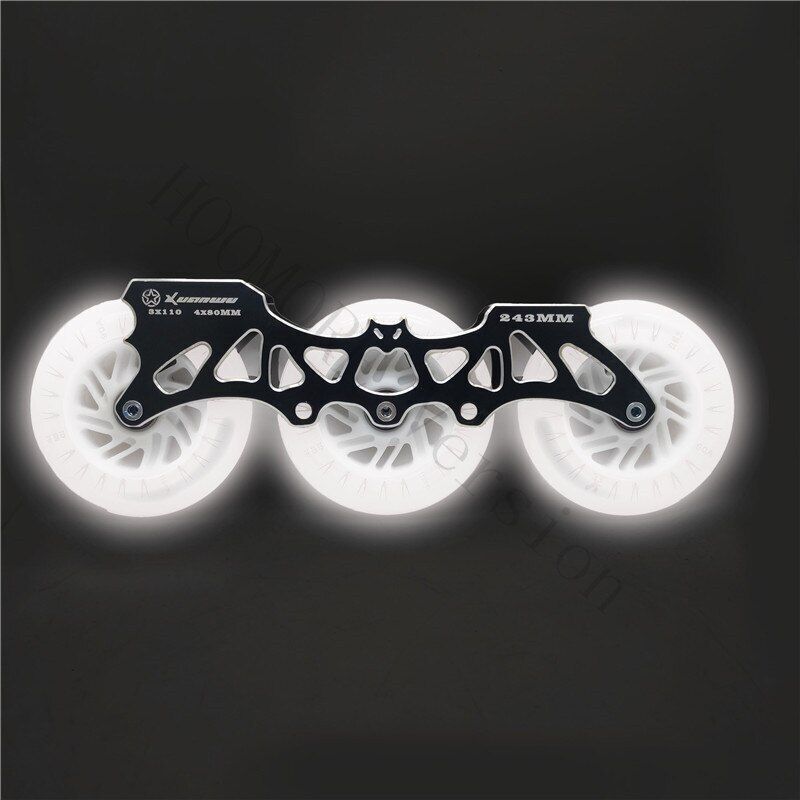 Frame Wheel Bearing 3*110mm Inline Speed Skating Frame Ultralight Alloy Base 85A