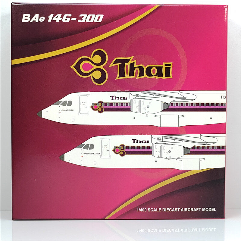1:400 JC Wings Thai BAe 146-300 Passenger Plane Airplane Diecast Aircraft Model