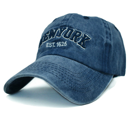 Mens Womens Washed Cotton Vintage NY Est.1625 Baseball Dad Cap Adjustable Hat