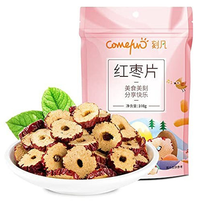 Chinese Red Dates Slices Jujube Slice Seedless Snacks 108g 3.8 OZ.