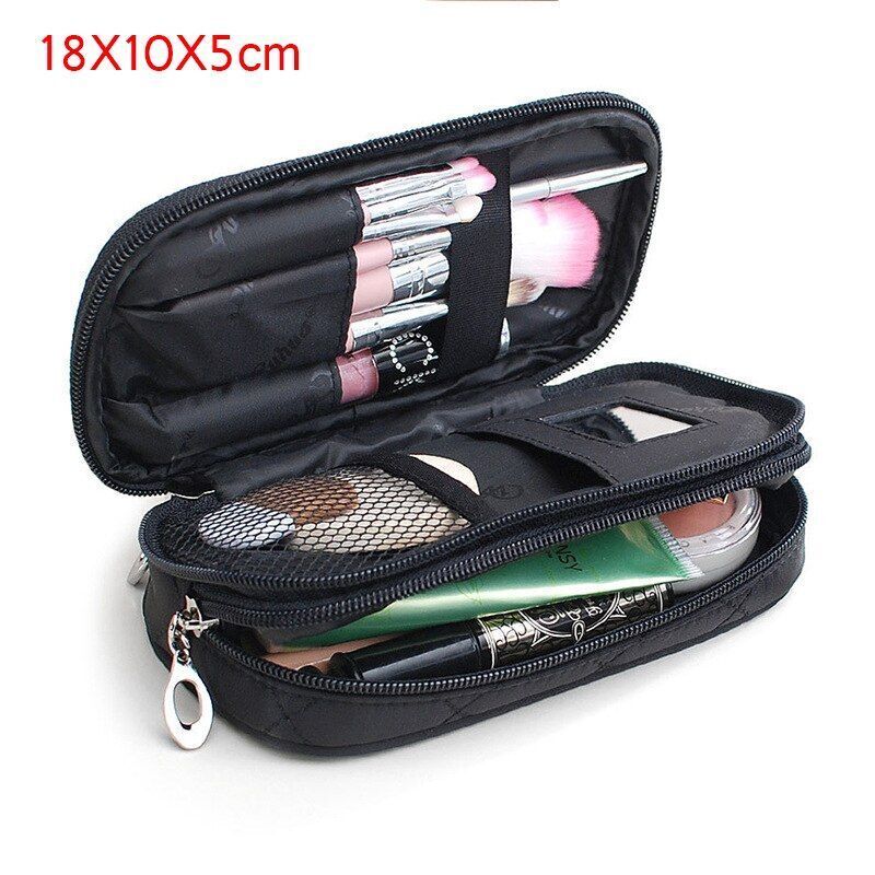 Cosmetic Bag Waterproof Double Layer Travel Organizer Makeup Bag Toiletry Pouch