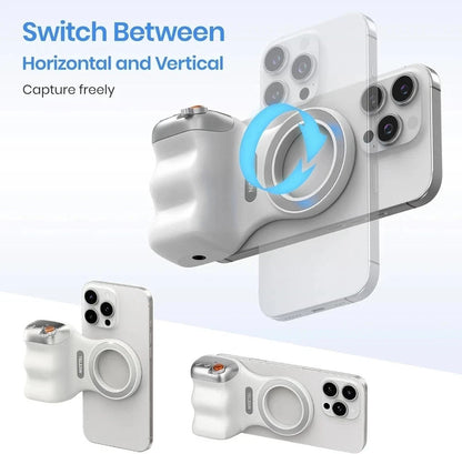 Magnetic Phone Camera Grip, Smartphone Shooting Holder Selfie Handle Snap with
