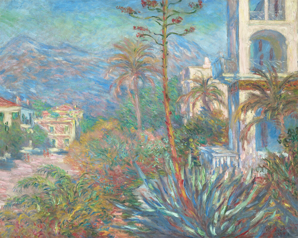 Hand-painted Oil Painting Claude Monet - Villas at Bordighera (1884)