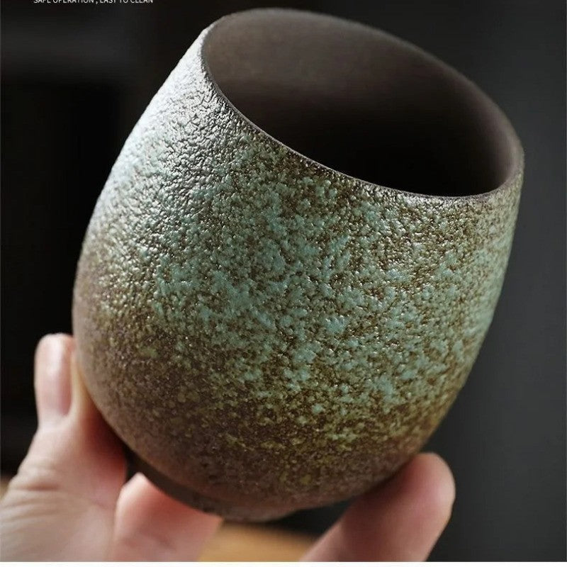 Coarse Pottery Kiln Change Tea Cup Single Cup Master Cup Retro Kung Fu Tea Set