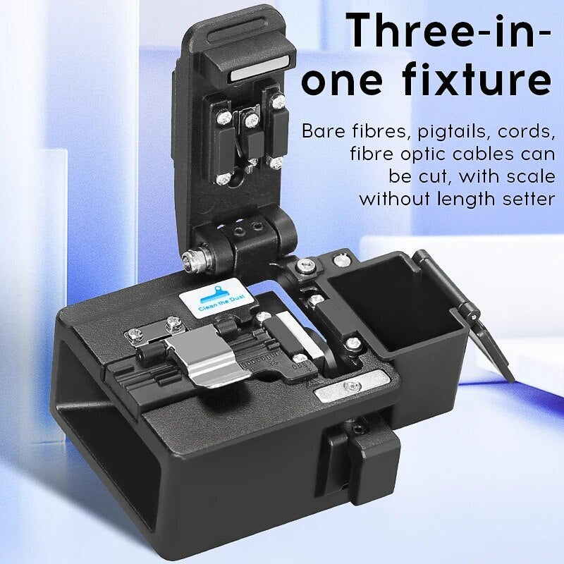 AUA-X5 Optical Fiber Cleaver FTTH Cold Hot Melt Connection Cable Cutting Tools