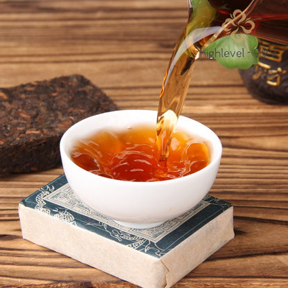 80g Ripe Pu'er Tea Brick Yunnan Pasha Ancient Tree Aged Pure Material Leaf Tea