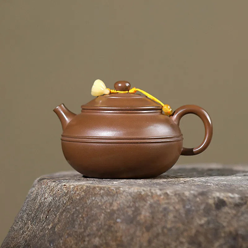 180ml Chinese Zisha Handmade Yixing Purple Clay Teapot Infuser Kettle Tea Set