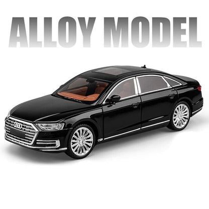 1:24 AUDI A8 Diecast Model Car Toy Vehicle Collection Sounds Lights Gift Kids
