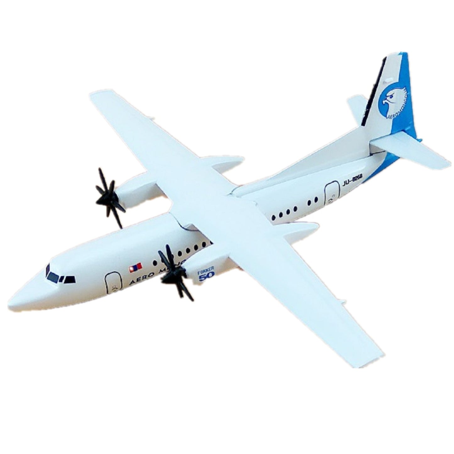 1/400 Scale Aircraft Mongolia Fokker 50 FK-50 Alloy Plane Model Display Gift t