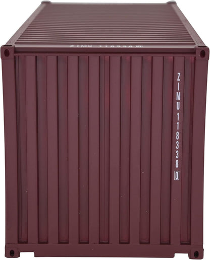 1:20 ZIM 20GP Shipping Container Model Abs Resin & Wood Toy Home Decoration Gift