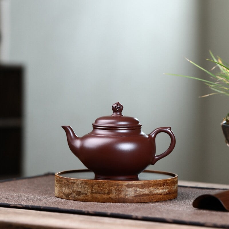On Sales Marked Tea Pot Real Yixing Zisha Purple Zhu Clay Master Pot Handmade