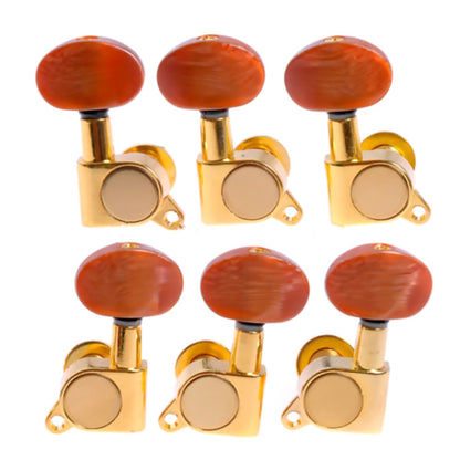 Acoustic Guitar String Enclosed Tuning Pegs Tuners Keys Machine Heads Gold 3L3R