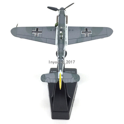 1/72 1942 WWII Bf-109 Fighter Aircraft Plane Diecast Model Collection for Men