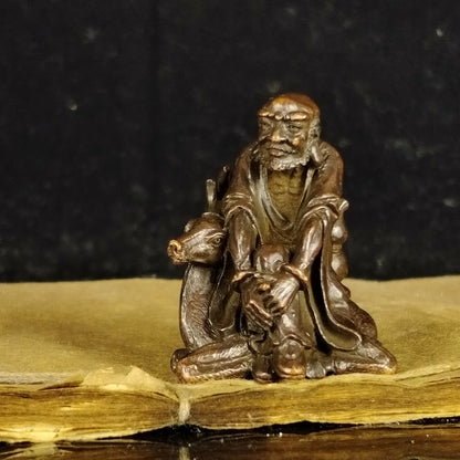 Antique Bronze Color Eighteen Luohan Deer Luohan Tea Pet OrnamentChinese