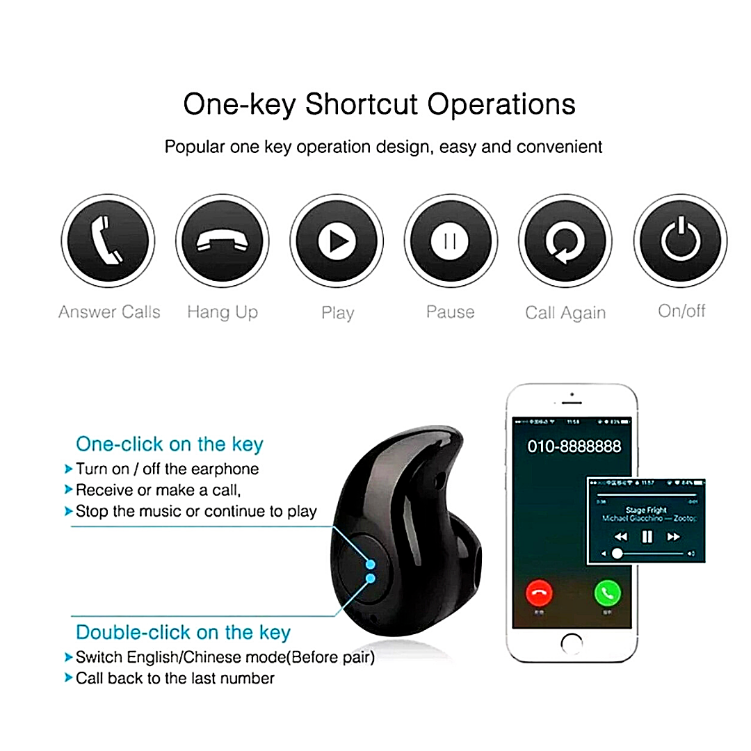 Mini Audifonos Inalambricos Bluetooth 5.0 Auriculares para Telefonos Celular