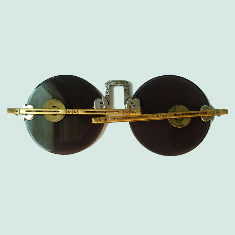 China Shanghai Old Folk Glasses Plain Crystal Sunglasses