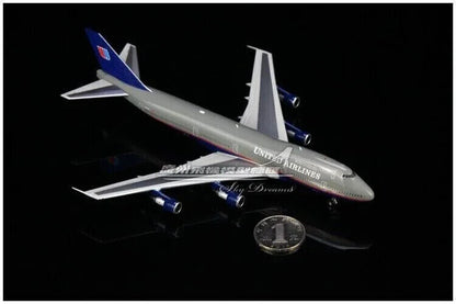 1:400 Phoenix UNITED AIRLINES BOEING 747-200 Passenger Airplane Diecast Model