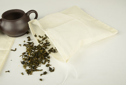 20/50/100 Pack 4x6inch Natural Cotton Muslin Drawstring Bags Spice Herb Tea Soap
