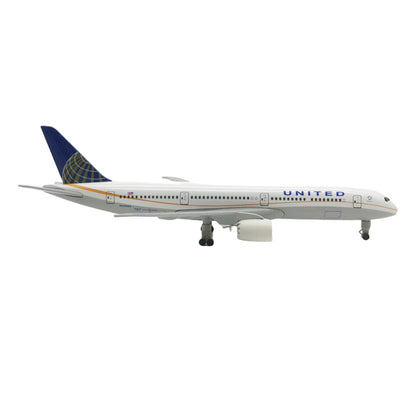 UNITED AIRLINES B787 Plane Display 20cm Simulation Diecast Alloy Model Airplane