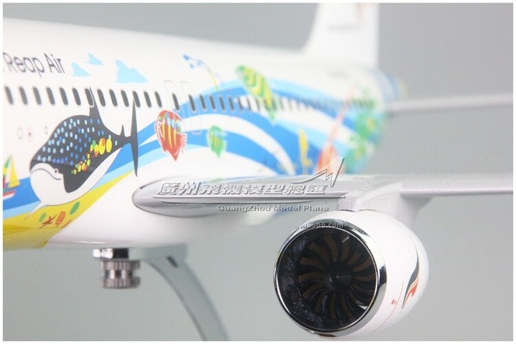 47CM Bangkok Air AIRBUS A320 HS-PGW Passenger Airplane Resin Aircraft Model