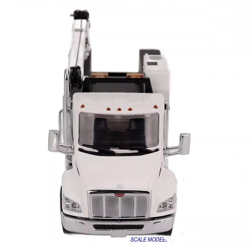 1:50 DM Peterbilt536 Auto-Crane HC14-Crane Work Truck Miller EnPak Diecast Model