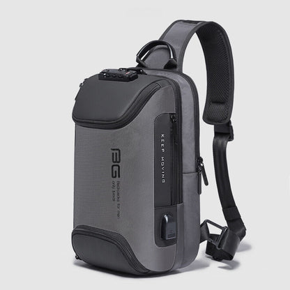 TSA Lock Charging Port Water Resistant Chest Pack Sling Bag One Strap Backpack